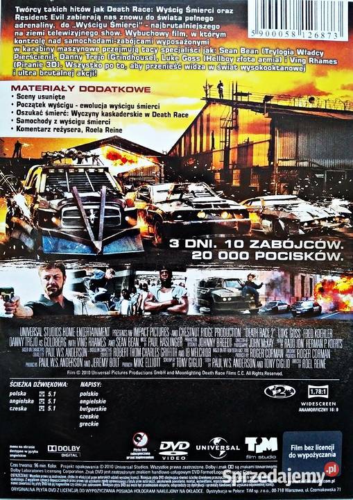 DEATH RACE 2 SEAN BEAN Kalisz