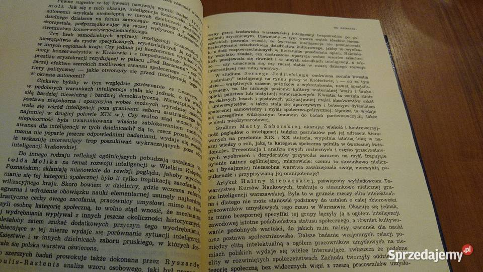 Inteligencja polska pod zaborami studia Ryszarda sprzedam