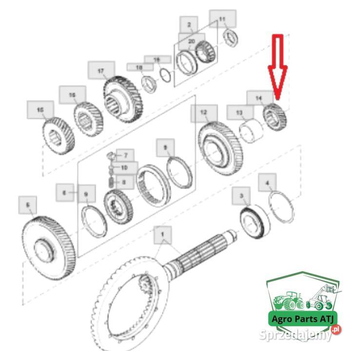 Koło zębate Tryb 27z Skrzynia biegów PowrQuad