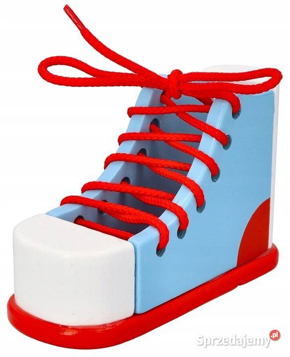 Goki drewniany but do nauki sznurowania Edukacyjne kujawsko-pomorskie Toruń