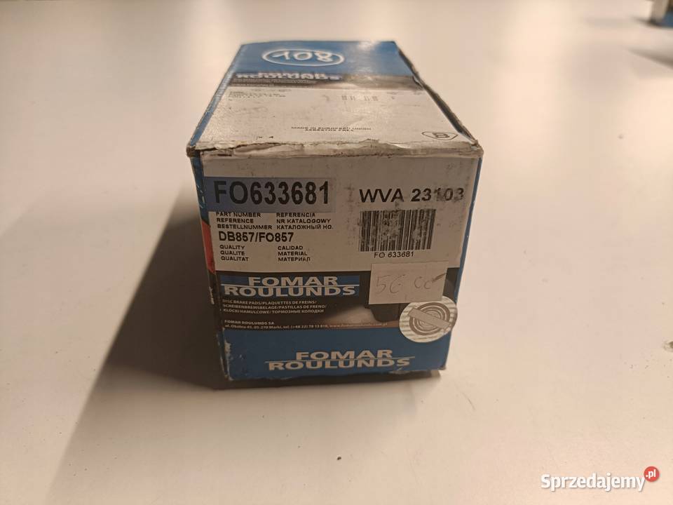 Ford Fiesta MK4 Puma PRZEDNIE KLOCKI HAMULCOWE Rudka