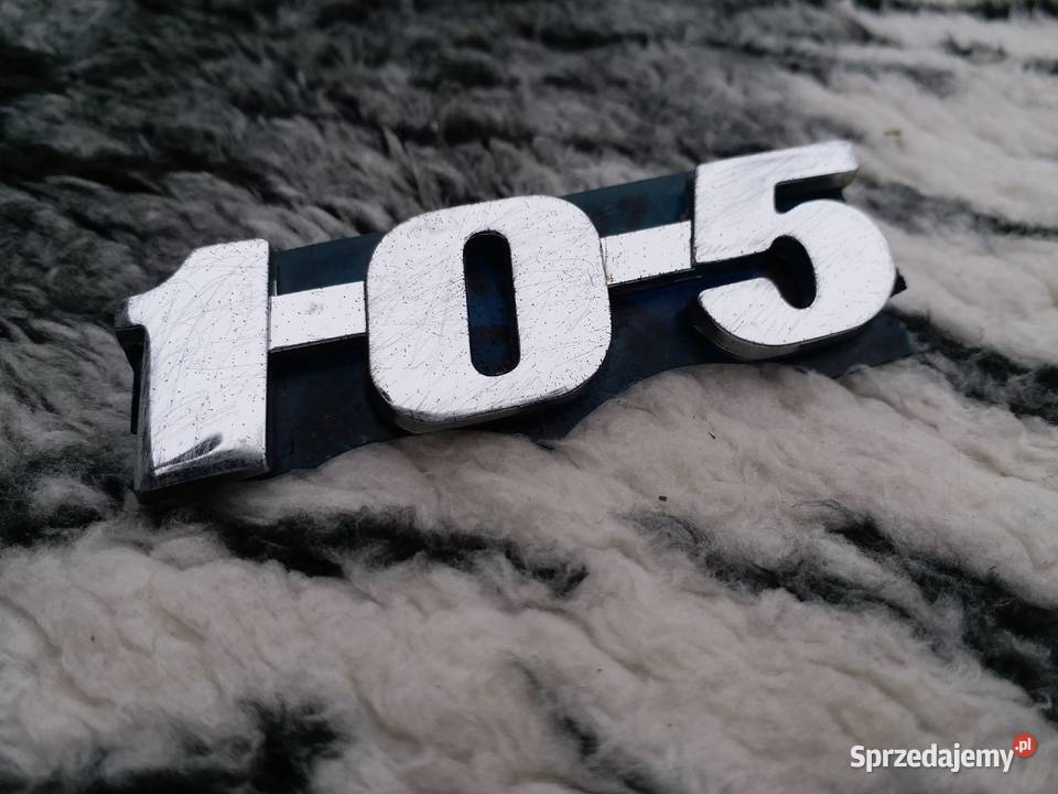 Z kolekcjiLata 7080teMetalowy napis Syrena 105 Gorzów Wielkopolski