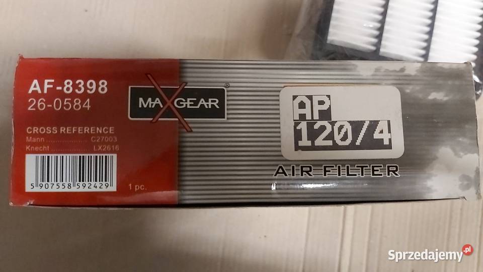 Filtr powietrza Maxgear 260584 Mitsubishi Outlander 0612
