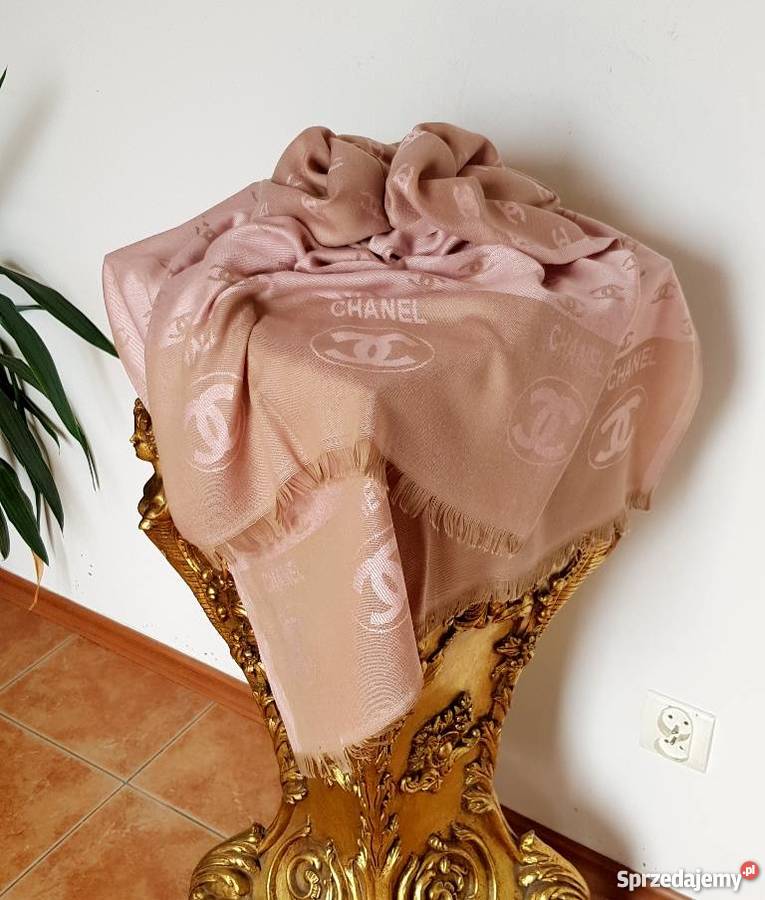 CHANEL SZAL DUŻA CHUSTA CC DWUSTRONNY SZAL Bydgoszcz