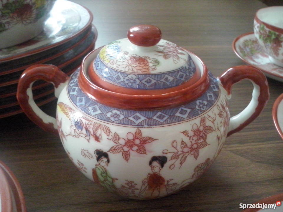 japońska porcelana komplet OKAZJA Porcelana i szkło Krajno-Zagórze