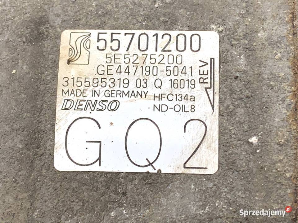 SPRĘŻARKA KLIMATYZACJI OPEL CORSA D 55701200 12 podkarpackie