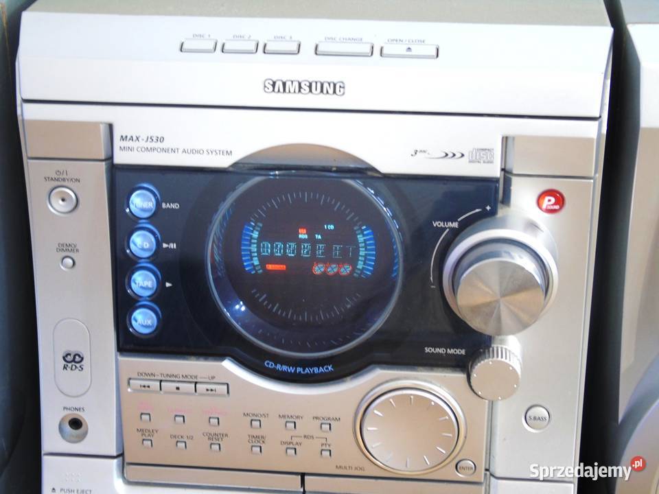 Wieża stereo amsung kolumny Radio RDS Mag AUX sprzedam