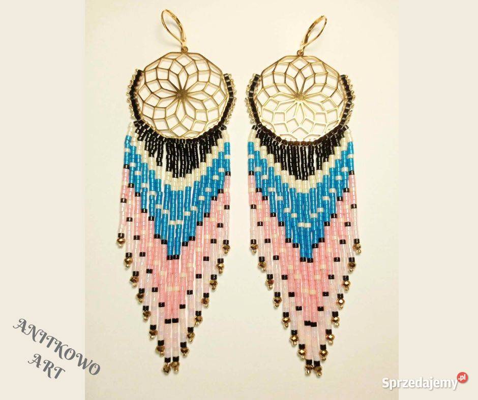 KOLCZYKI KORALIKOWE MANDALA Poznań