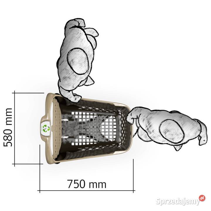 Wózek sklepowy plastikowy zakupowy 100 litrów Warszawa