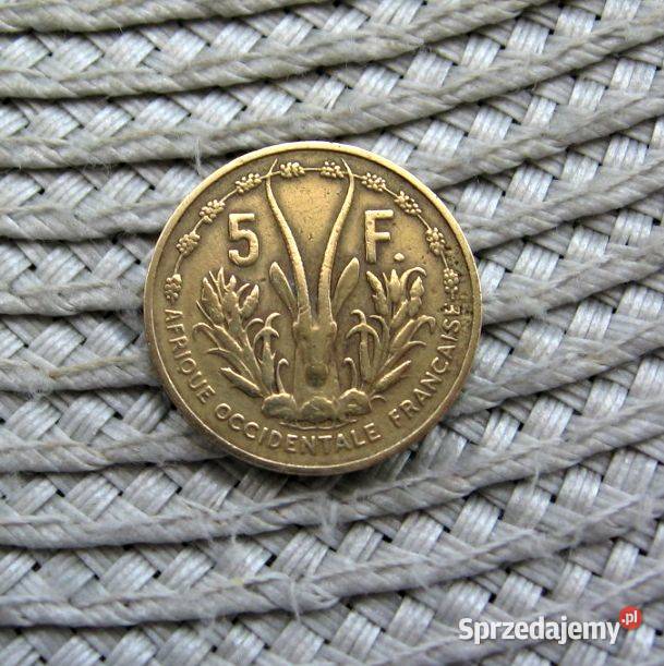 Francuska Afryka Zachodnia 5 Frank 1956r