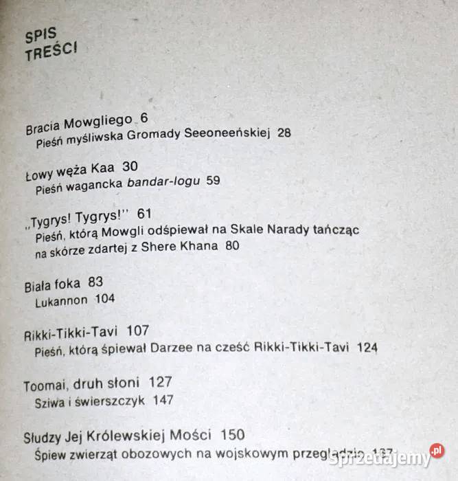 Księga Dżungli Druga Księga Dżungli Kipling Chełm