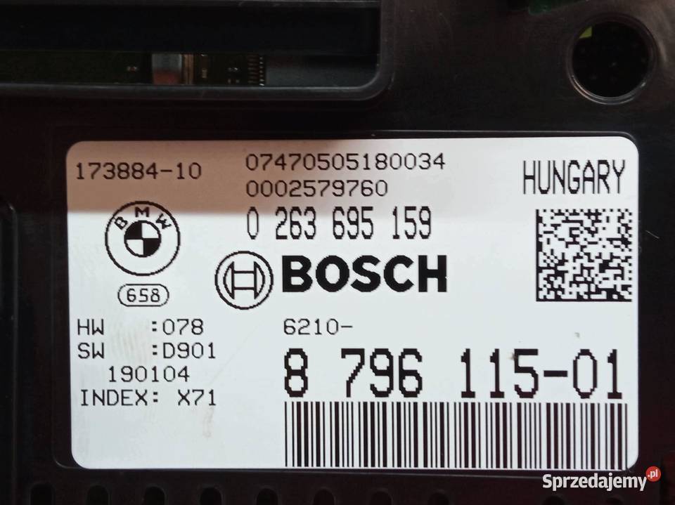 LICZNIK EU AUTOMAT 0263695159 8796115 30 B Bmw świętokrzyskie
