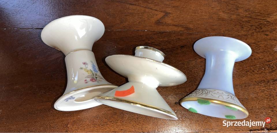 Świecznik Hertel Jacob Germany Niebieski Gdańsk