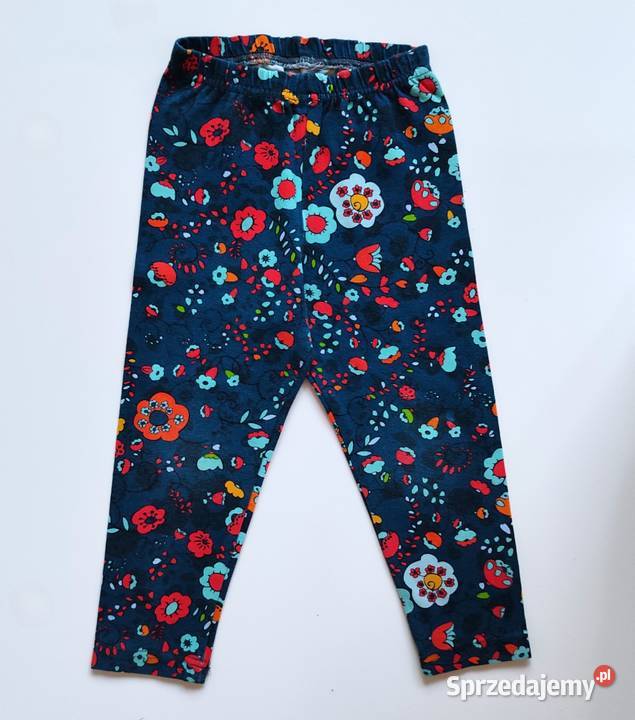 Legginsy getry kwiaty Handmade 8698 Katowice