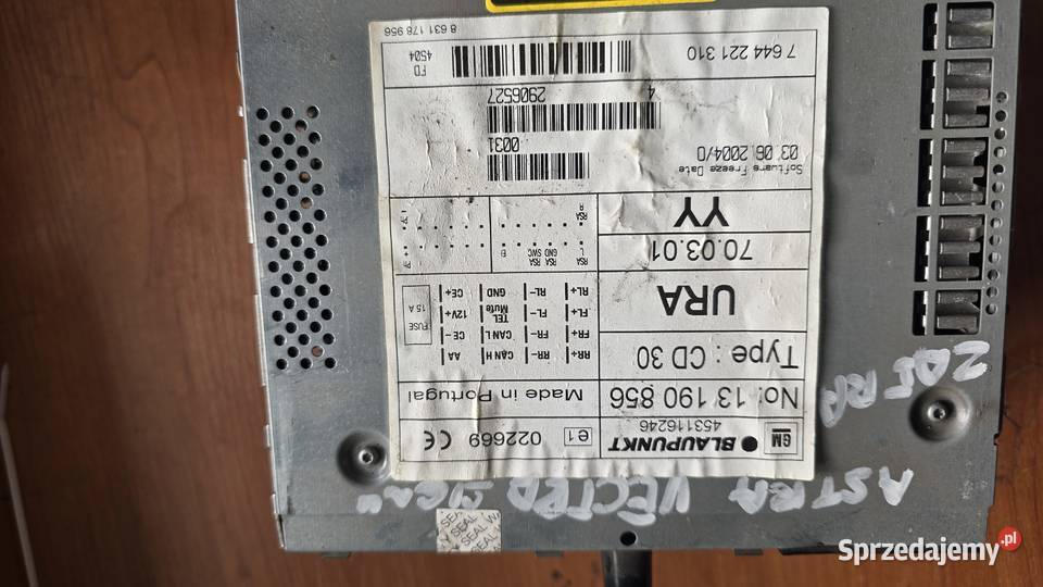 Oryginalne radio opel CD 30 Sosnowiec