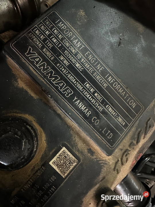 silnik 4cylindrowy Turbo YANMAR 4TNV84T tak Działoszyn sprzedam