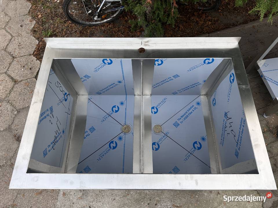 Basen gastronomiczny 2komorowy 100x60x85x40 Słupia Kapitulna