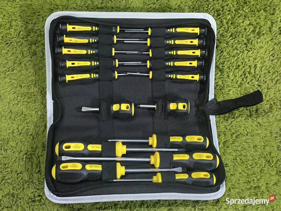 Zestaw wkrętaków 17 sztuk precyzyjne nowe torba Inczew