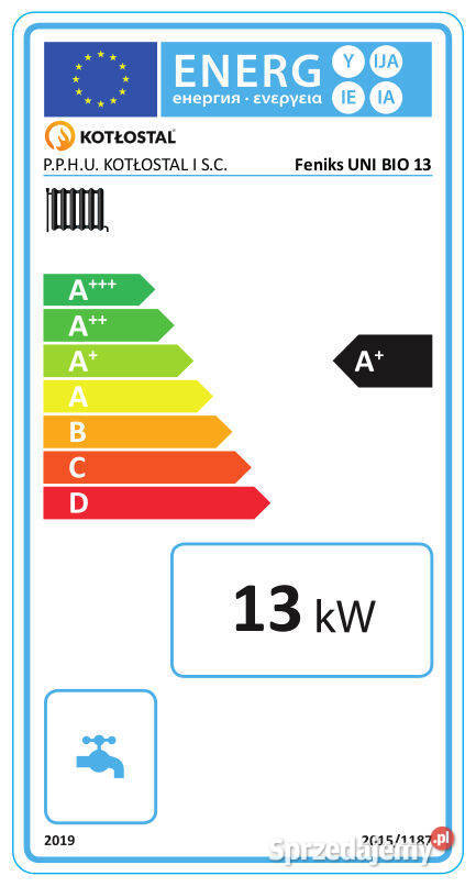 Kocioł co Feniks Uni Bio 13 kW pellet piec Dziadowa Kłoda