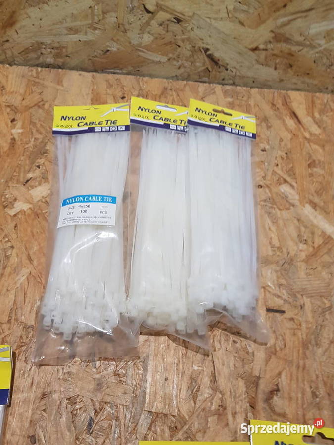 Opaski zaciskowe Standard 300250200 mm Białe Głogowa