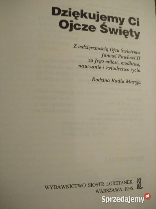 Ojcze święty Warszawa