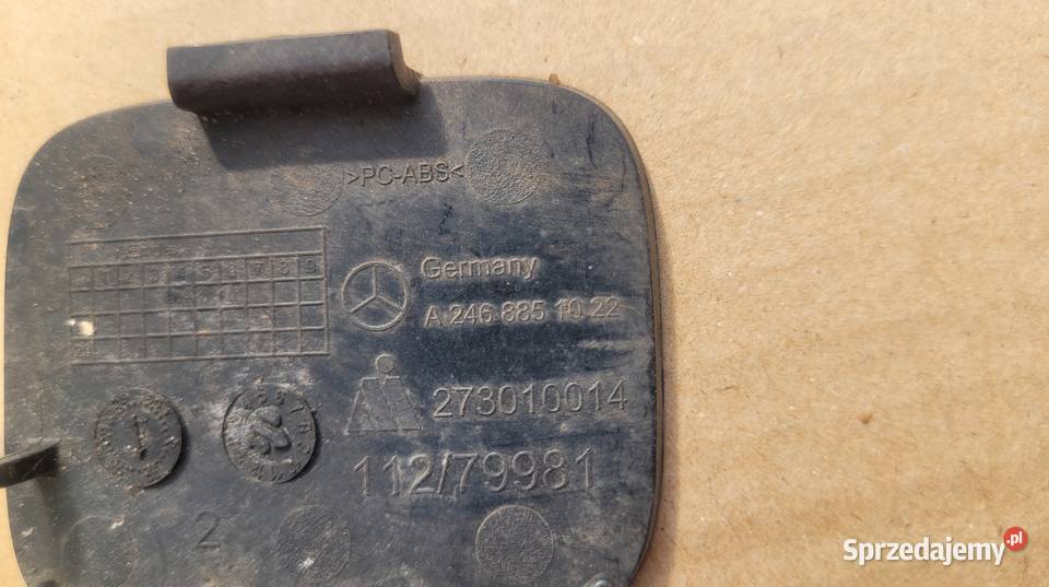 MERCEDES KLASA B W246 ZAŚLEPKA HAKA ZDERZAKA TYL Ruda Śląska sprzedam