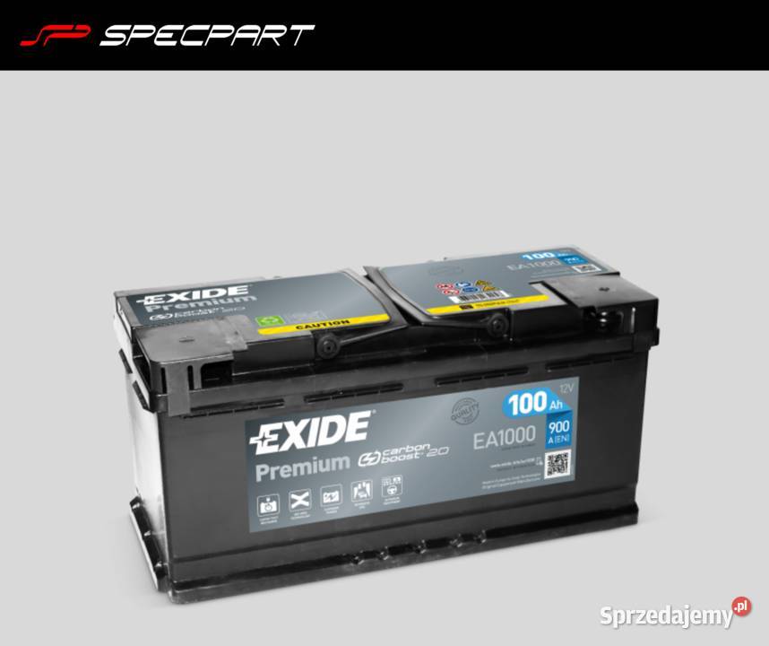 Akumulator Exide Premium 100Ah 900A EN PRAWY Układ elektryczny Ełk sprzedam