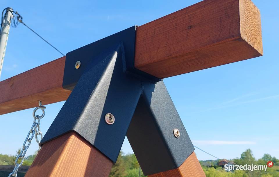 2x Gruby łącznik do huśtawki 100x100x3 metalowy Brzesko