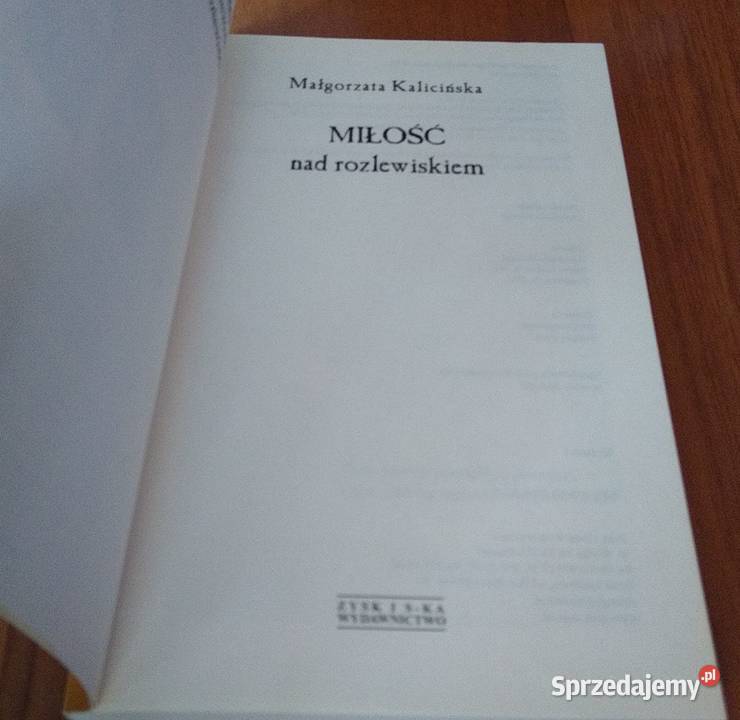 Miłość rozlewiskiem Małgorzata Kalicińska Gdańsk