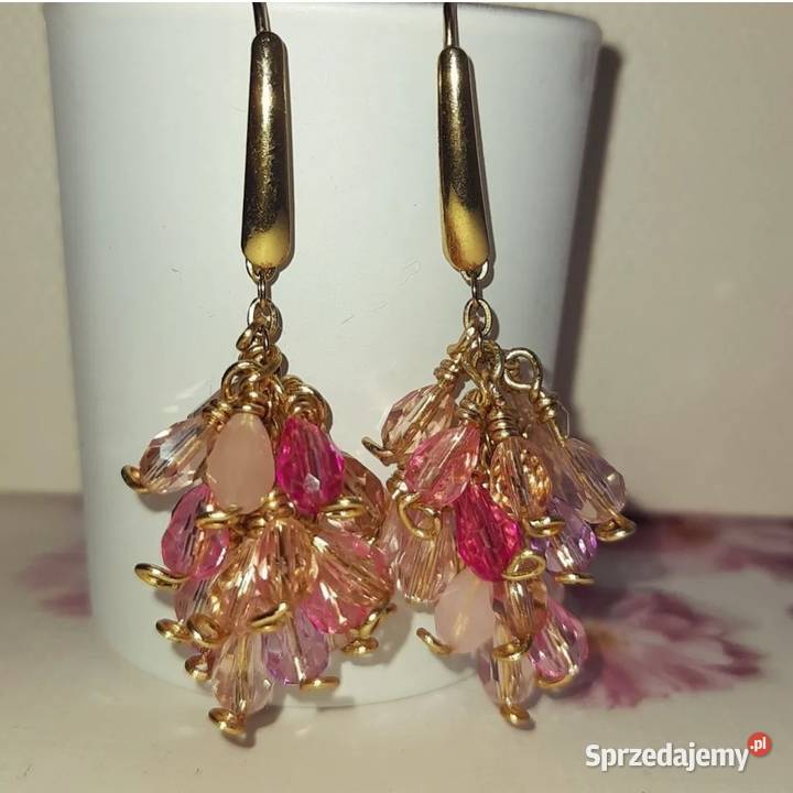 Kolczyki winogrona handmade sprzedam