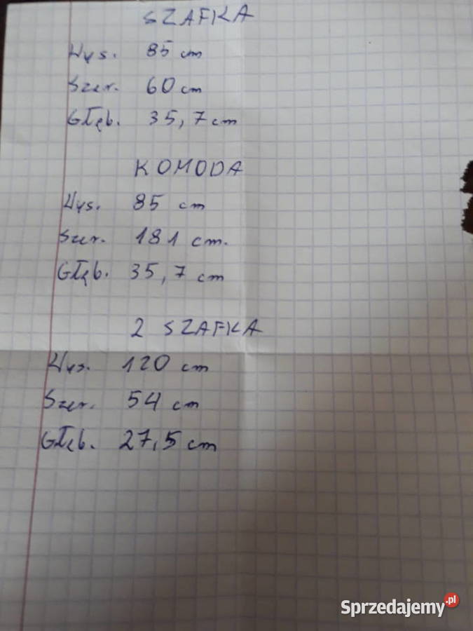 Sprzedam Komodę Częstochowa