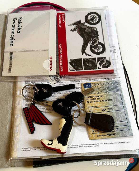 Honda CB500X krajowa serwisowana A2 mazowieckie Milanówek