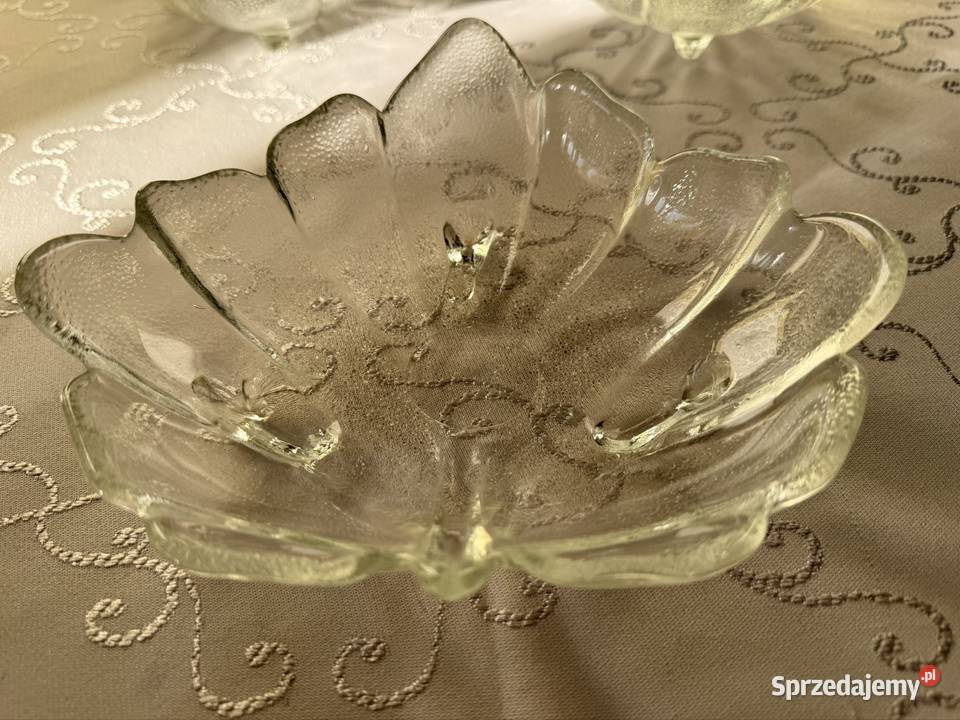 Salaterki 3 Liść Grube Szkło 300 ml Miseczki przezroczysty Czerwionka-Leszczyny