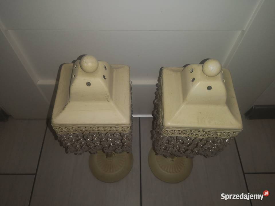 2 lampiony świeczniki Aleksandrów Łódzki