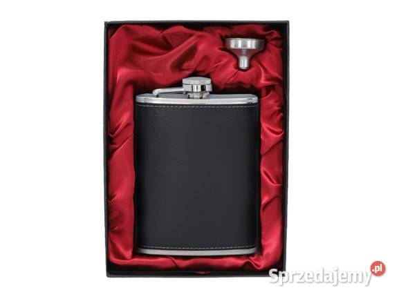 Piersiówka Stal Nierdzewna 8 OZ ok 240ml Czarna Ostrowy nad Okszą