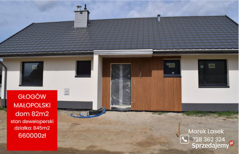 Dom 100m2 na działce 845a Głogów Małopolski sprzedam