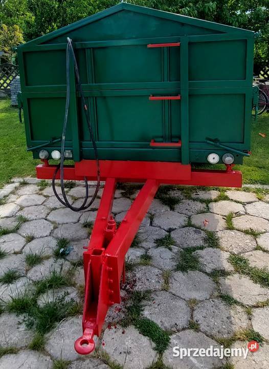 Przyczepa jednoosiowa wywrotka 3 strony