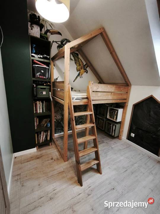 Łóżko dziecięce domek materac Rcken 160x80 240cm Banino