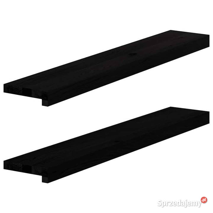 Parapety 2 ciemnobrązowy 90x15x2 lite drewno Warszawa