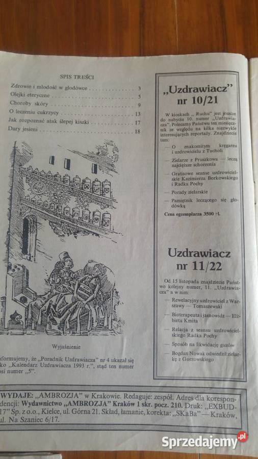 Uzdrawiacz czasopismo 1991 r 38 Szczecin