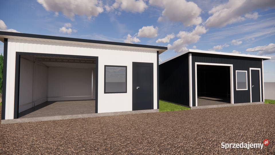 Dwustanowiskowy garaż warsztat konstrukcja wiata Nowy Sącz