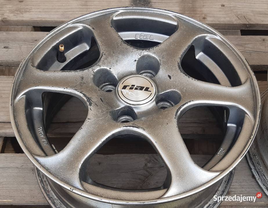 4 FELGI ALUMINIOWE RIAL 6JX14H2 4X108 ET38 FIAT Rozmiar 14" Mielęcin