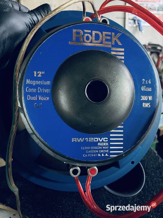 Subwoofer Rodek skrzynia basowa 300W RMS skrzynie basowe i tuby Głośniki sprzedam
