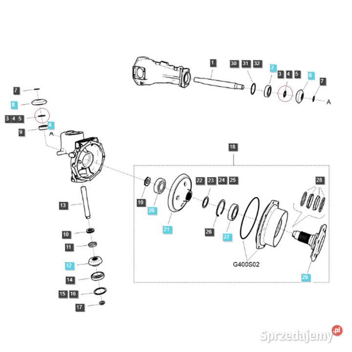Podkładka dystansowa LS MT350 LS MT360 A0870109 Skrzynia biegów
