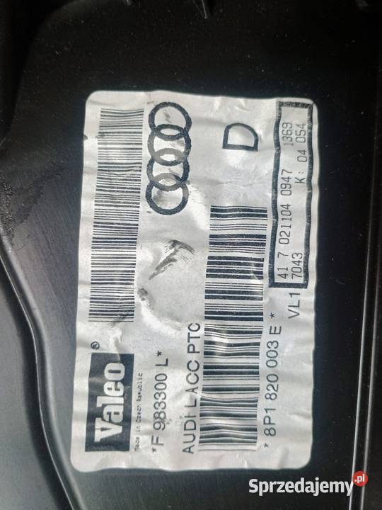 Nagrzewnica sprawna Audi A3 8P 20 TDI 8P1820003E Radymno