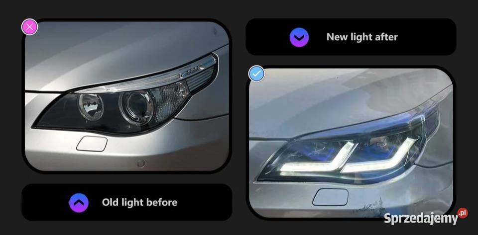 NOWE lampy przednie lampa przód BMW E60 E61 M5 Bełchatów sprzedam