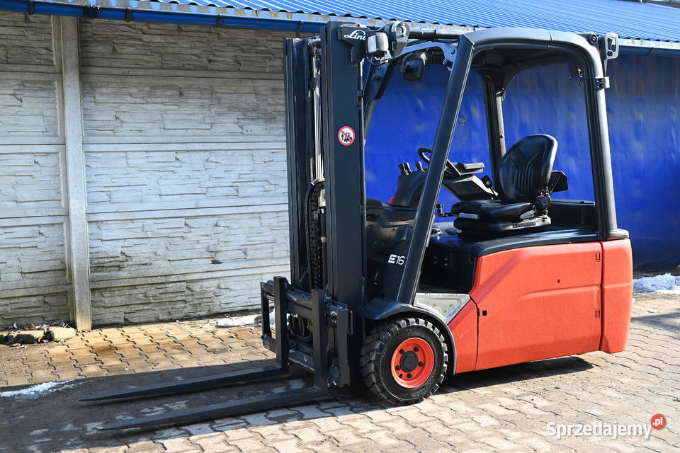 Wózek widłowy Linde E16 L Triplex 410 2013 5802 elektryczny Częstochowa