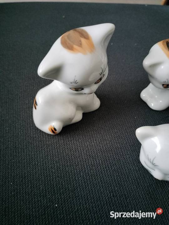 Sprzedam 4 porcelanowe kotki zachodniopomorskie Choszczno