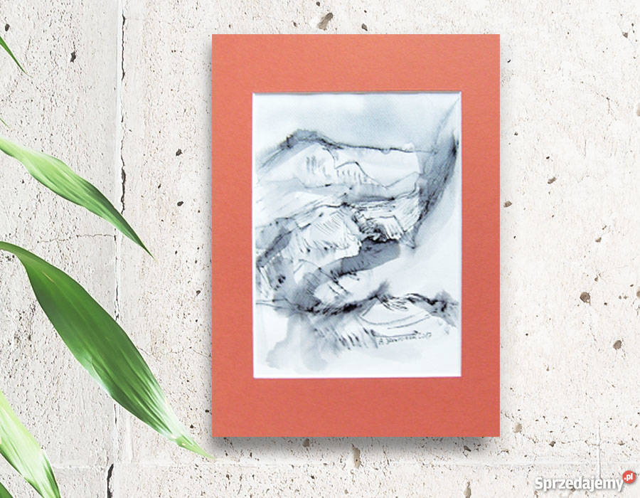 krajobraz górski rysunekczarno biały pejzaż