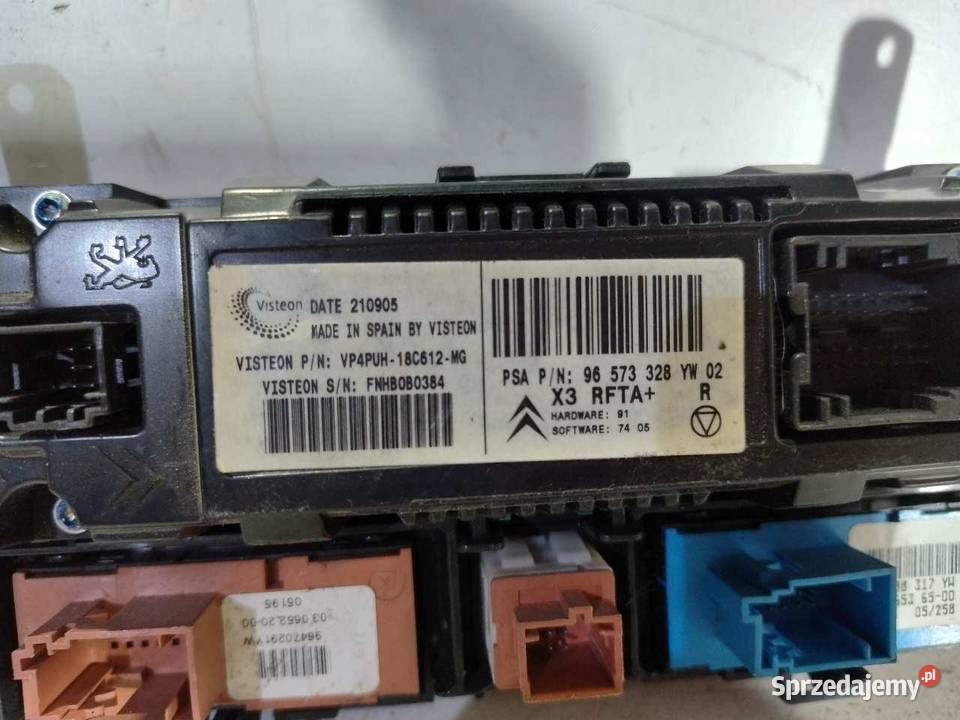 PANEL KLIMATYZACJI PEUGEOT 407 96573328YW
